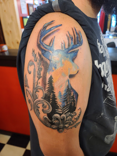 Explore hawaiian flower tattoo ideas, creative tattoo ideas in Black River Falls, available at Black River Tattoo