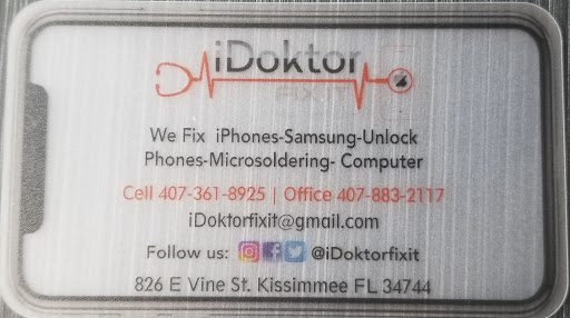 Electronics Repair Shop «Cell Phone Repair Kissimmee -DRONE Repair -Computer», reviews and photos, 826 E Vine St, Kissimmee, FL 34744, USA
