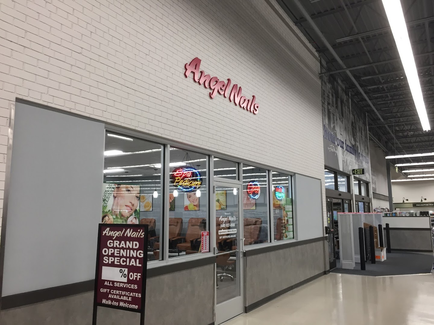 Angel Nails inside Meijer