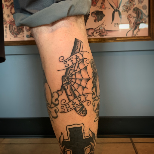 Explore german shepherd tattoo ideas, creative tattoo ideas in Tulsa, available at Electric Gnome Tattoo