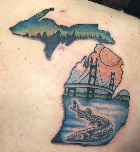 Explore thumbprint tattoo ideas, creative tattoo ideas in Calumet, available at Tattooing by Big Ben