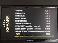 Kebab Star à Yffiniac carte