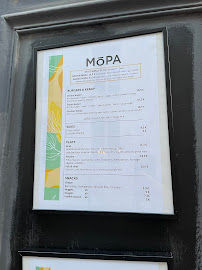 Mopa à Paris menu