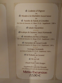 Restaurant Le Pré Salé à Le Mont-Saint-Michel menu