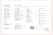 Menu / carte de FraGranze Pizzeria à Orsogna