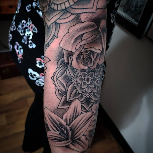 Explore milky way tattoo ideas, creative tattoo ideas in Bargersville, available at Angels and Demons Tattoo