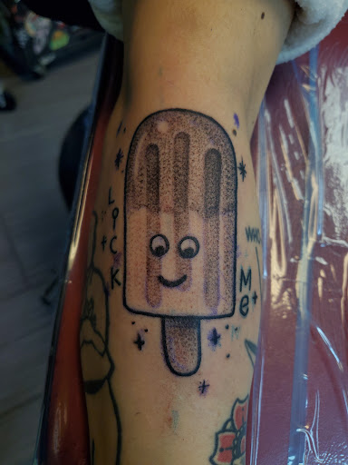 Explore back forearm tattoo ideas, creative tattoo ideas in Riverside, available at Darkstar Tattoo CA