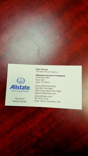 Allstate Insurance Agent: William Pinson in Tyler, Texas