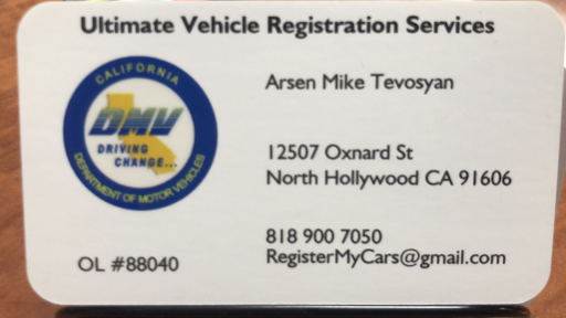 Ultimate Vehicle Registration Services DMV Service