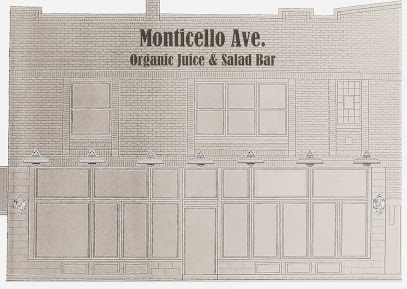 MONTICELLO AVE. Organic Juice and Salad Bar.