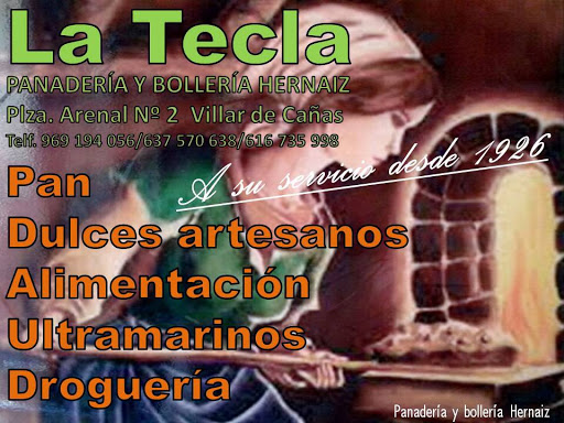 La Tecla Panadería y Bollería Hernaiz. en Villar de Cañas, Cuenca