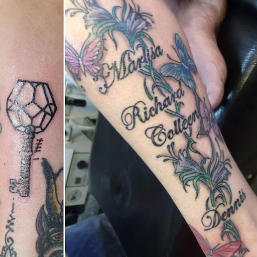 Explore dad tattoo ideas, creative tattoo ideas in Elko, available at Tom Custom Tattoos and Body Piercing Studio