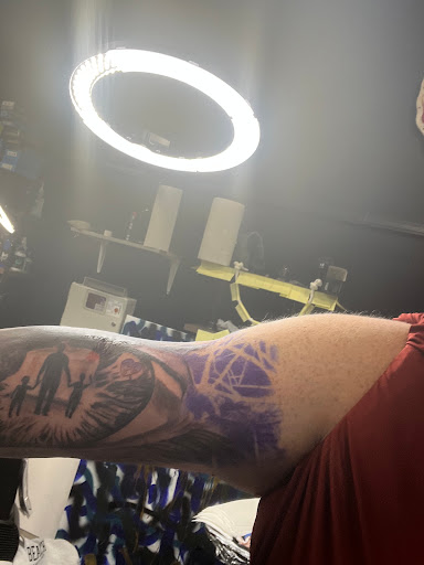 Explore stitch tattoos ideas, creative tattoo ideas in Goose Creek, available at Red Kirin Tattoo