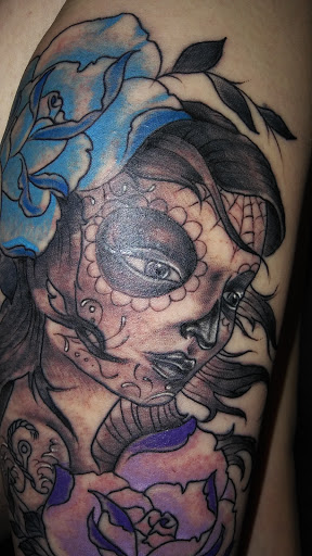 Explore chest piece tattoo ideas for guys, creative tattoo ideas in Scranton, available at Slingin Ink tattoo & piercing