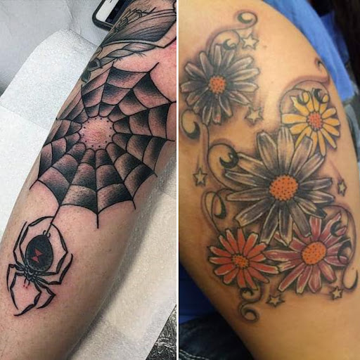 Explore money bag tattoo ideas, creative tattoo ideas in Elko, available at Tom Custom Tattoos and Body Piercing Studio