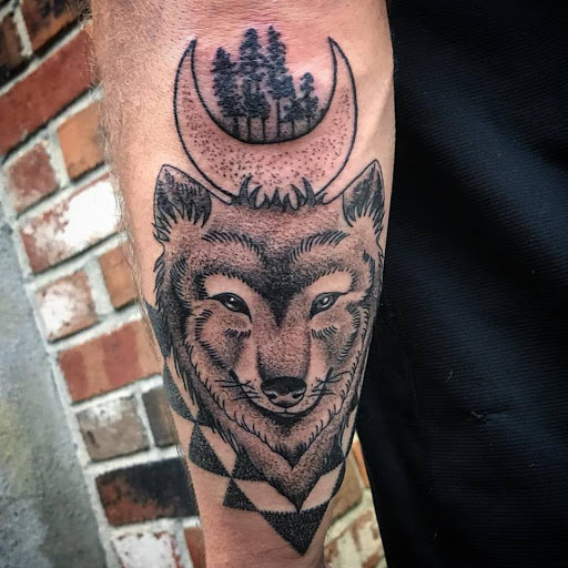 Explore dog nose print tattoo ideas, creative tattoo ideas in Amherst, available at Wanderlust Tattoo & Piercing