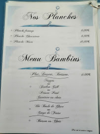 Restaurant Les Clapotis à Rouffiac (la carte)