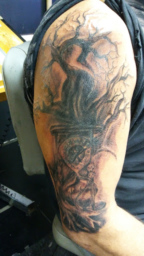 Explore blast over tattoo ideas, creative tattoo ideas in Big Spring, available at A Mom & Pop Tattoo Shop