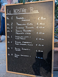 Menu / carte de Ci vediamo da Mario à Montecatini Alto