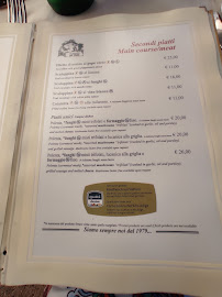 Menu / carte de Ristorante Al Mas à Frazione Miola, Baselga di Pinè