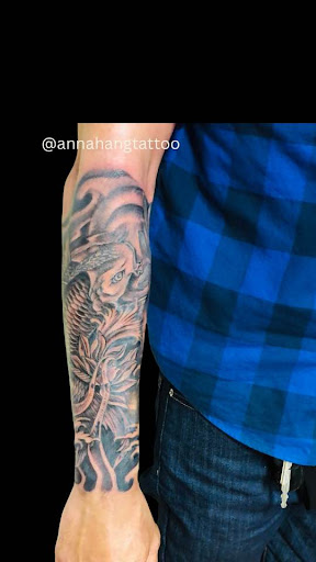 Explore small frog tattoo ideas, creative tattoo ideas in Garden Grove, available at Anna Hang Tattoo