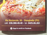 Menu du Pizzeria Girasole à Stanghella