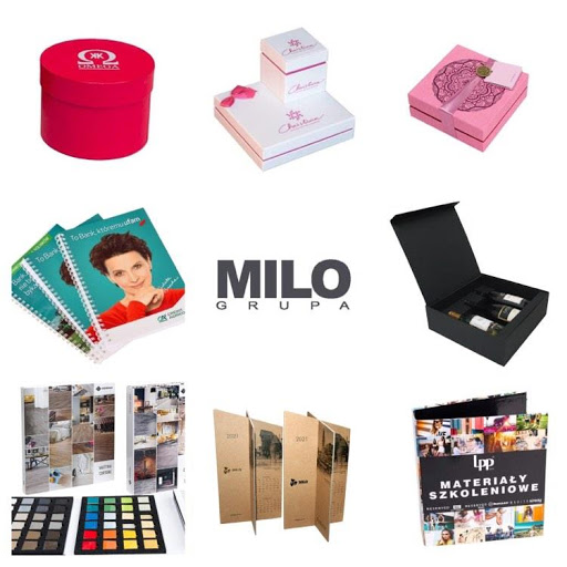 MILO - Producent pudełek Rigid Box, Wzorników, Segregatorów, Teczek, Clipboardów, Materiałów reklamowych