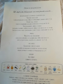 Carte du Dal Capitano di Renata Nina Ristorante Pizzeria à Località San Benedetto