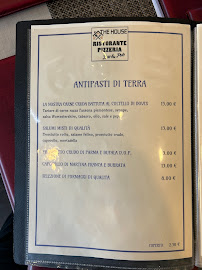 The House Ristorante Pizzeria à Siziano menu