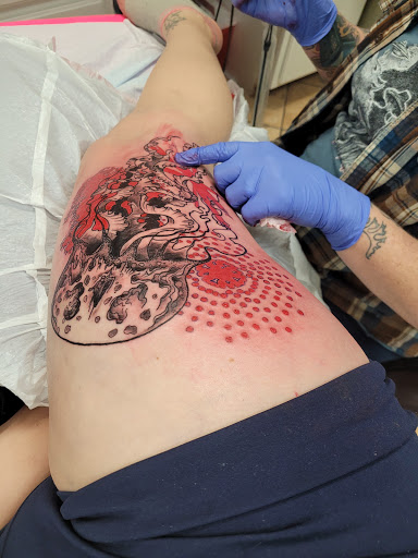 Explore teddy bear tattoo ideas, creative tattoo ideas in Keene, available at Art For Life Tattoos