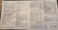 Menu du Pedra Dura à Ericeira