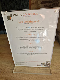 Restaurant LE CARRE GOURMAND à Boé (la carte)