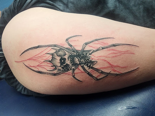 Explore elbow ditch tattoo ideas, creative tattoo ideas in Foley, available at Symbolic Ink Tattoo Studio