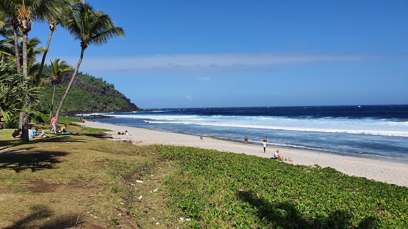 Photo of Grand Anse Beach with light sand &  pebble surface