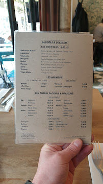 Ma Cachette à Paris menu