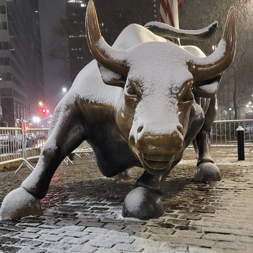 Sculpture «Charging Bull», reviews and photos, Broadway & Morris St, New York, NY 10004, USA