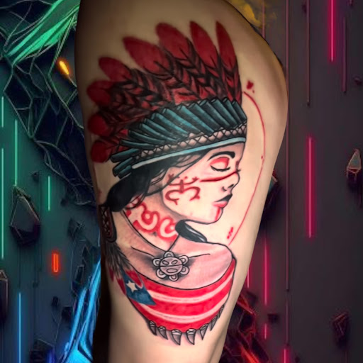 Explore men tattoo ideas shoulder, creative tattoo ideas in Bloomfield, available at Bad Intentionz Tattoo Studio