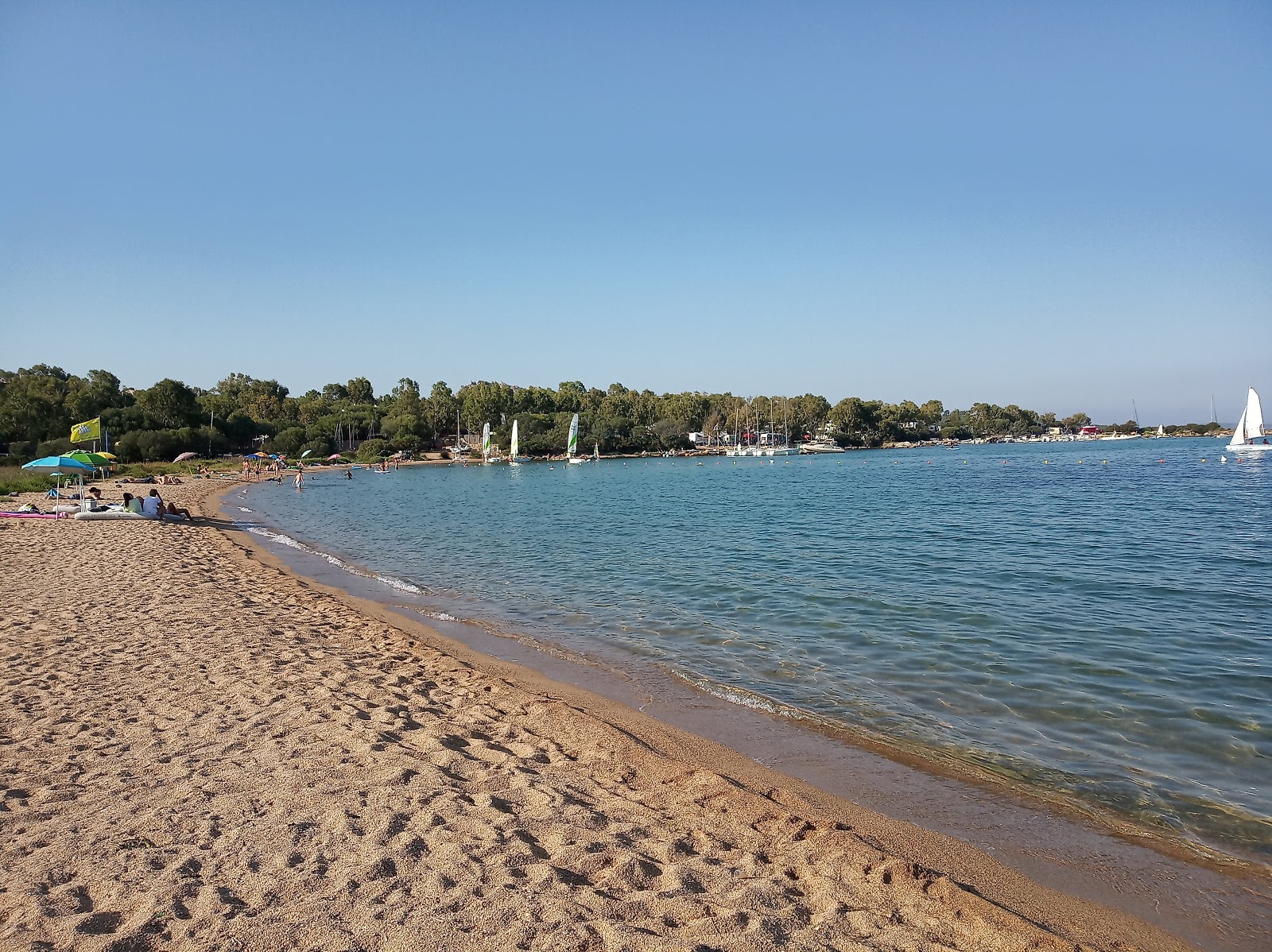 Foto van Spiaggia del Golfo delle Saline gelegen in een natuurlijk gebied