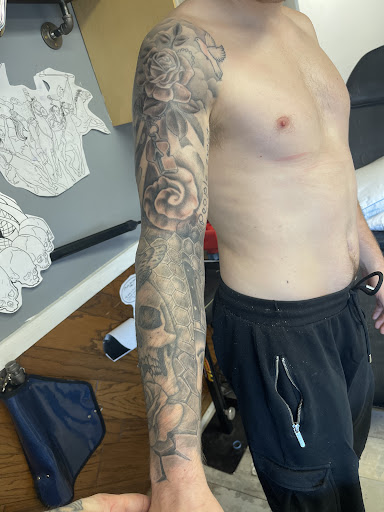 Explore calm tattoo ideas, creative tattoo ideas in Des Moines, available at Skin Kitchen Tattoo