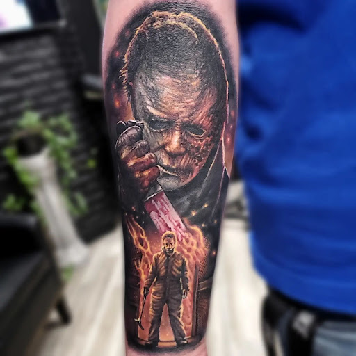 Explore mountaineering tattoo ideas, creative tattoo ideas in Utica, available at Watchtower Tattoo Company