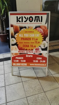 Kiyomi Ristorante di Sushi à Pomezia menu