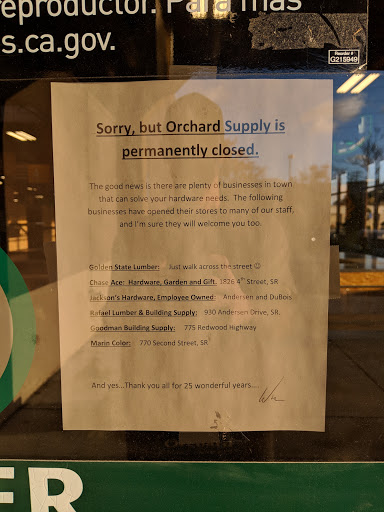 Hardware Store «Orchard Supply Hardware», reviews and photos, 1151 Andersen Dr, San Rafael, CA 94901, USA