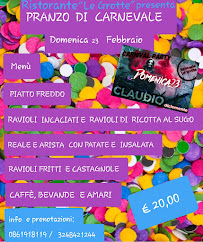 Restaurant Ristorante Le grotte i sapori delle gole à Ripe di Civitella (la carte)