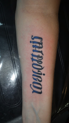 Explore tattoo initials ideas, creative tattoo ideas in Foley, available at Black Sheep Custom Tattoos and Piercings