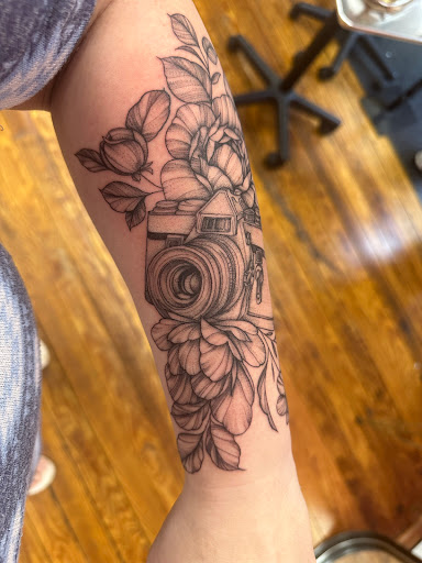 Explore women tattoo sleeve ideas, creative tattoo ideas in Savannah, available at Sweet Peach Cosmetic Tattoo Shop