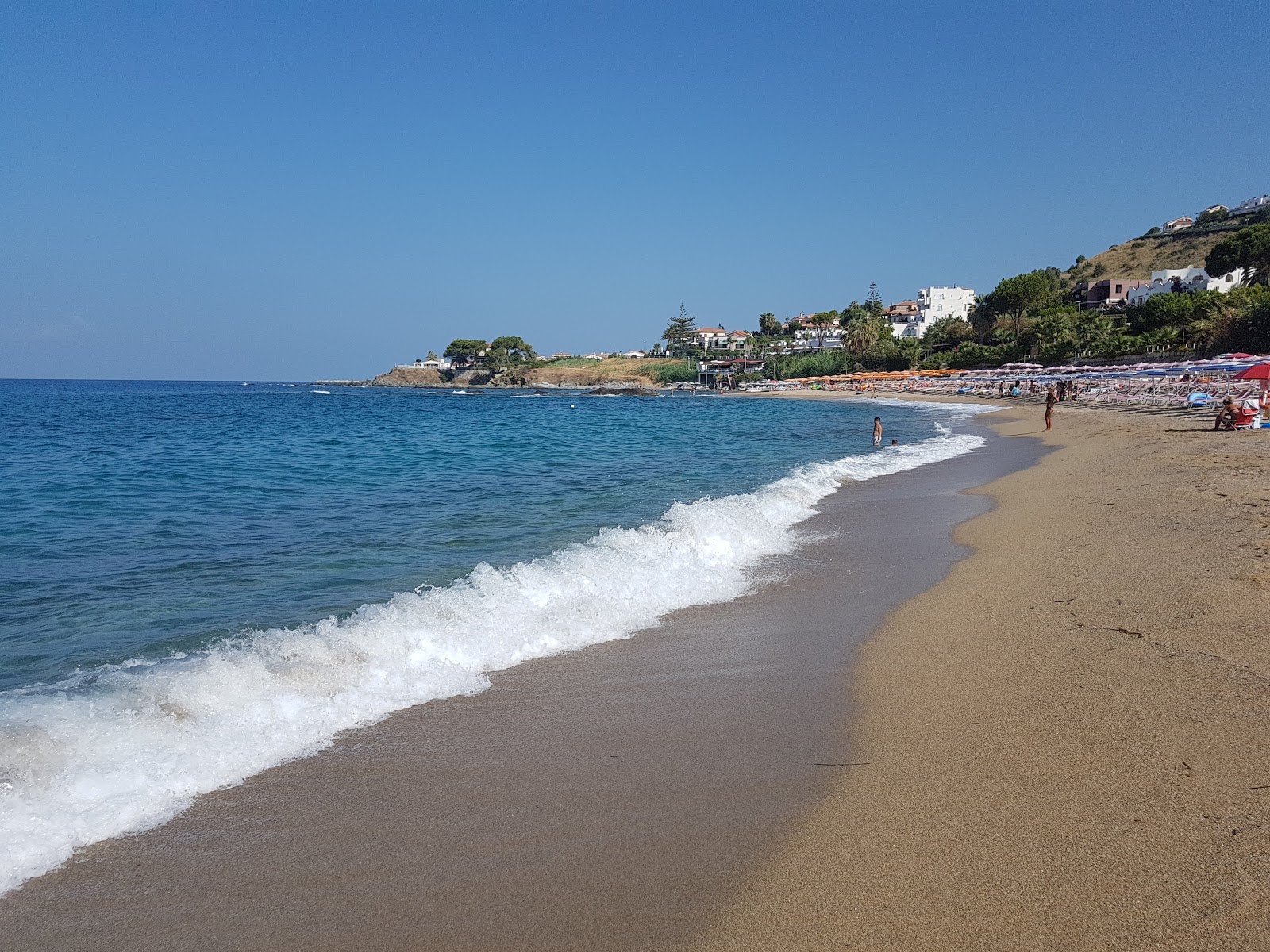 Photo de Lido Michela avec sable brun de surface