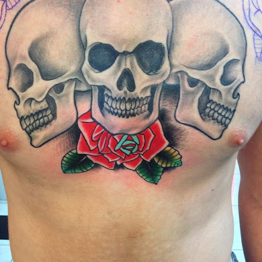 Explore good chest tattoo ideas, creative tattoo ideas in Honolulu, available at Sacred Art Tattoo Waikiki