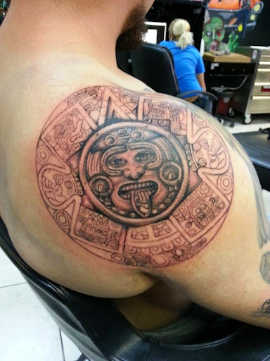 Explore half sleeve mens tattoo ideas, creative tattoo ideas in Sarasota, available at Z-Edge Tattoo and Body Piercing North Shop