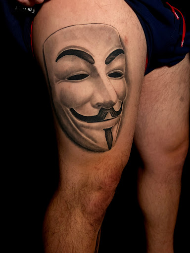 Explore saxophone tattoo ideas, creative tattoo ideas in Fontana, available at Iconiq Tattoo Studio