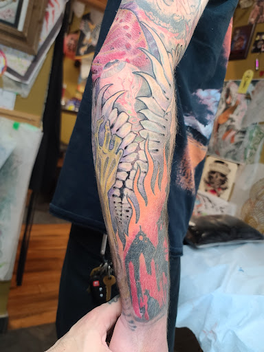 Explore mockingbird tattoo ideas, creative tattoo ideas in Charleston, available at Broken Lantern Tattoo